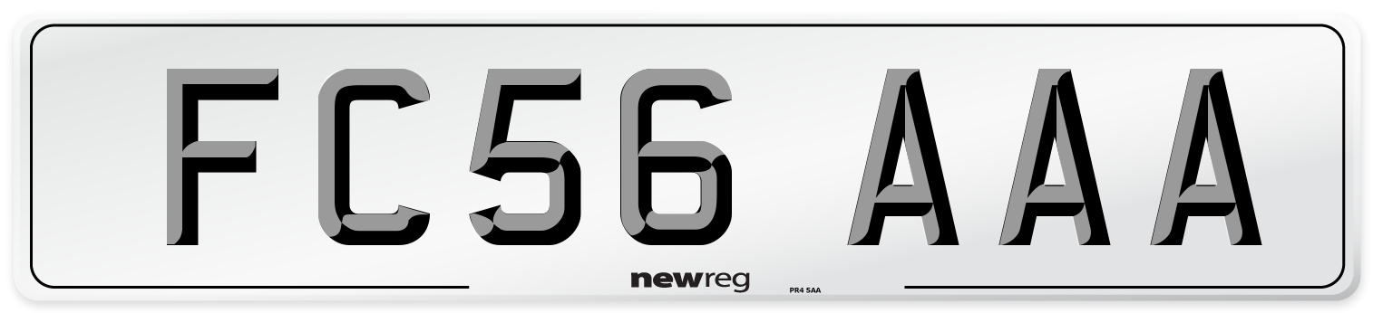 FC56 AAA Number Plate from New Reg
